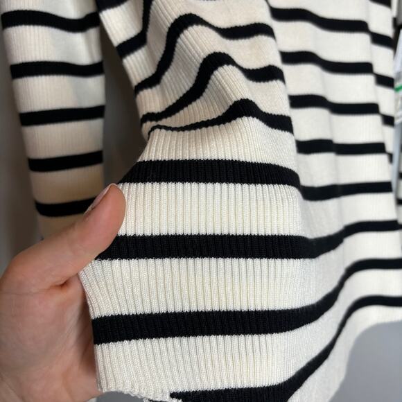 NWT Karen Kane Mariner Stripe Shirttail Sweater - Picture 6 of 7